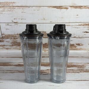 Lot of 2 Vitamix 20oz Travel To‑Go Blending Cups w/ Flip Lids – Used